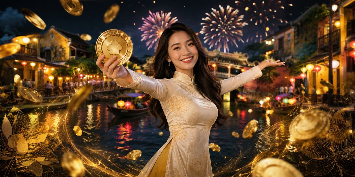 Không gian chợ đêm Hội An với trò chơi bài giải trí